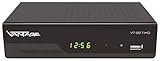 Vantage VT-92 T2-HD Receiver, Digitaler DVB-T2 Receiver für HDTV zum Empfang aller freien DVB-T Programme (HD+SD Qualität), Full-HD 1080p, COAX, Scart, HDMI , USB 2.0, schwarz