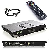 netshop 25 Set: Xoro HRT 8720 DVB-T2 Receiver (6 Monate FREENET TV Gratis) + HDMI Kabel, HDTV, PVR Ready, USB TV Aufnahme und Mediaplayer, schwarz