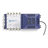 WISI FLEXSWITCH Multischalter DRS 0508 – 5-in-8 Stand alone Multiswitch mit Quad LNB Unterstützung für 8 Teilnehmer – Für DVB-T/T2, DVB-S/S2, DAB & UKW, silber