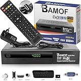 Bamof 2225 PRO Sat Receiver Digitaler Satelliten Receiver- (HDTV, DVB-S /DVB-S2, HDMI, SCART , 2X USB , Full HD 1080p ) [Vorprogrammiert für Astra, Hotbird und Türksat] + HDMI Kabel