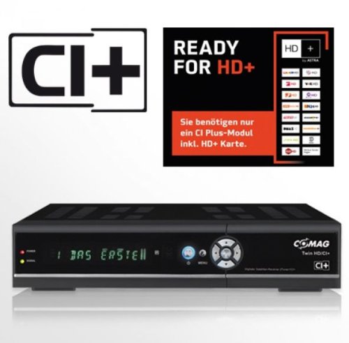 COMAG TWIN HD/CI+ digitaler Satelliten Receiver Twin-Tuner HDTV mit 500 GB Festplatte